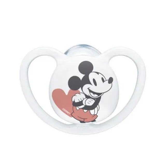 Nuk Disney Mickey Space Ορθοδοντική Πιπίλα Σιλικόνης 18-36m (10.739.747) Λευκό, 1τμχ