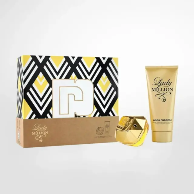 Paco Rabanne Lady Million Gift Set Eau De Parfum 50ml + Body Lotion 75ml