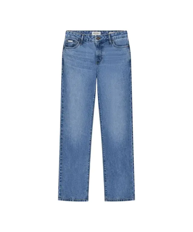 Guess - Γυναικείο Παντελόνι Τζιν G08 Mid Rise Straight W5YA98D6332-INLV Μπλε - W27 L32