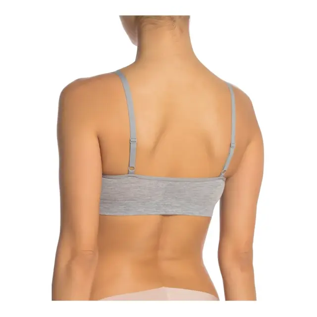 DKNY Γυναικείο Μπουστάκι Seamless Scoop Logo, Χρώμα Γκρι - S 2