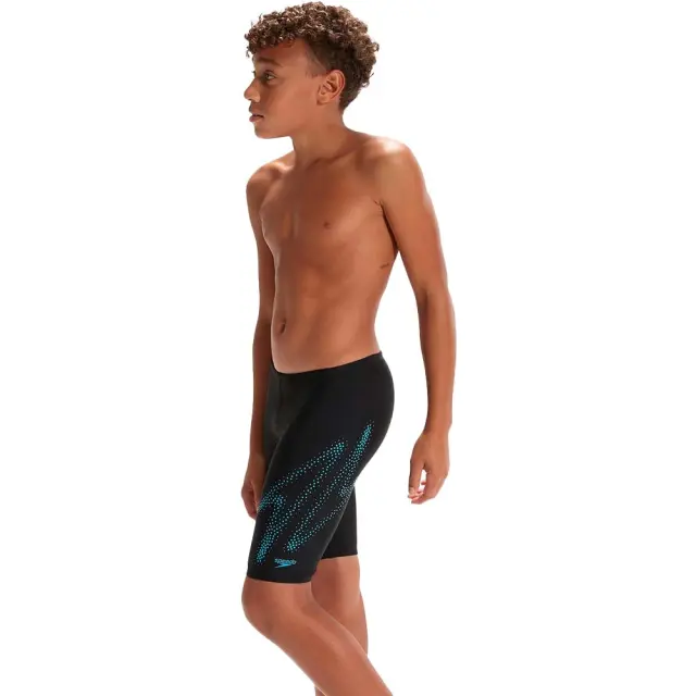 Speedo Boy's Hyper Boom Logo Placement Jammer Swim Trunks Μαύρο 800315515182 (Speedo) - 164 3