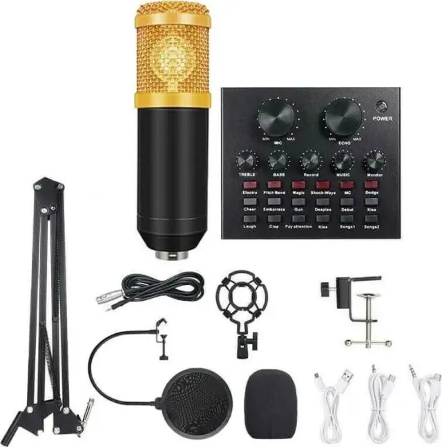 OEM Δυναμικό Μικρόφωνο XLR MIC8 Set Τοποθέτηση Shock Mounted/Clip On Φωνής