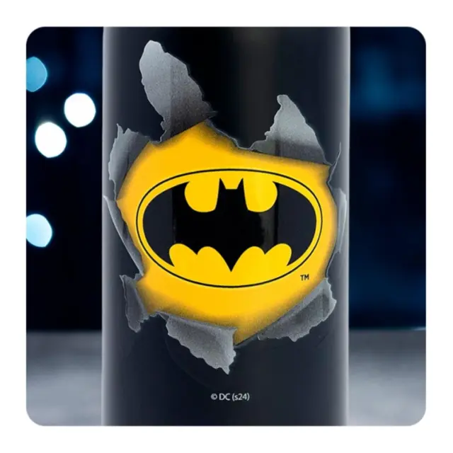 Παγούρι Θερμός ανοξείδωτο Quokka Thermal SS Bottle Solid Jet Black BATMAN 630ml 37609 2