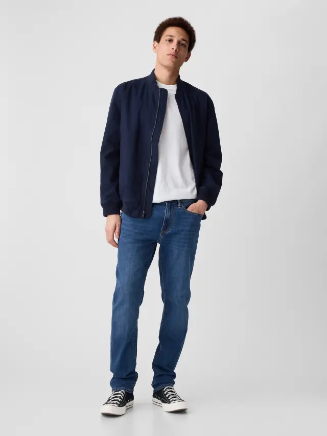 Ανδρικό Τζιν Παντελόνι Slim Γραμμής με GapFlex medium wash