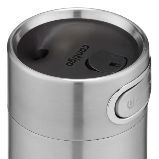 Contigo Luxe AUTOSEAL 2115522 Ποτήρι Θερμός 470ml Ανοξείδωτο με THERMALOCK, Στεγανό Καπάκι + Διατήρηση 5/12 Ώρες – Ασημί 3