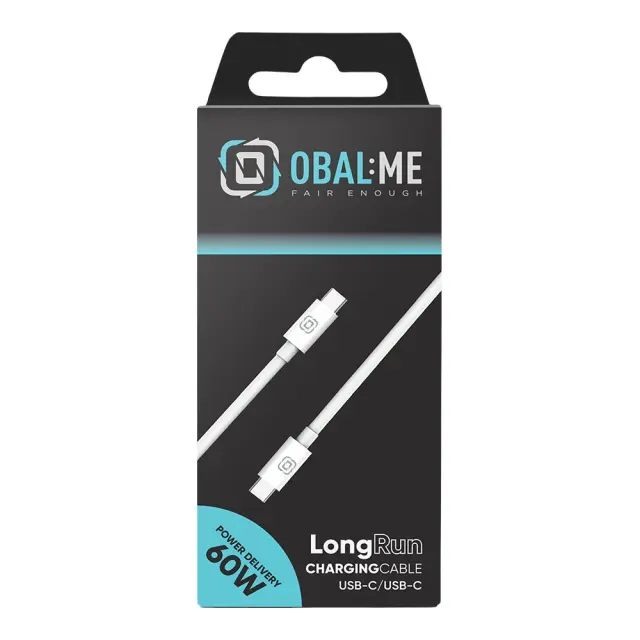 OBAL:ME LongRun USB-C/USB-C Cable 60W 1m White 2