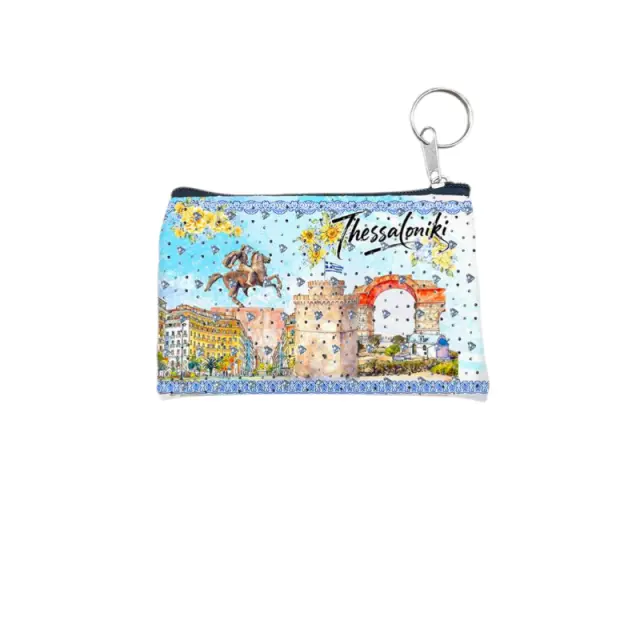 Πορτοφόλι Souvenir μπρελόκ - Σετ 10pcs - PVC - Thessaloniki - 11*7cm - 871727