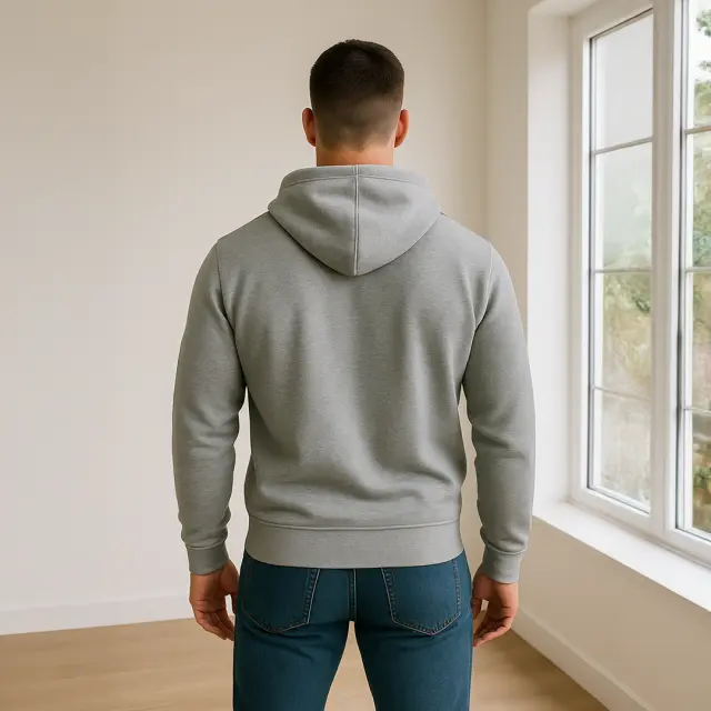 Φούτερ Noshame® Γκρι με κουκούλα και τύπωμα - 512598 - XXL 2