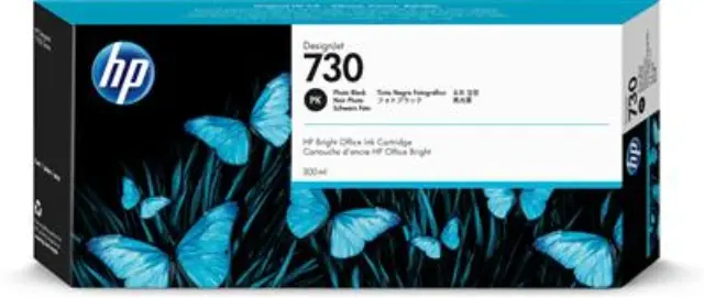 HP 730 Γνήσιο Μελάνι Εκτυπωτή InkJet Photo Μαύρο (P2V73A)