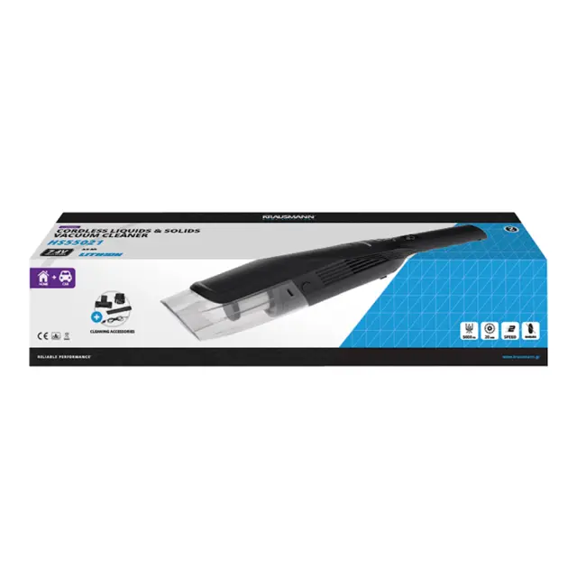 KRAUSMANN 70743 - ΣΚΟΥΠΑΚΙ ΥΓΡΩΝ/ΣΤΕΡ. + ΕΞΑΡΤΗΜΑΤΑ USB 4.0Ah LI-ION 7.4V CLEANING (HS55021) 3