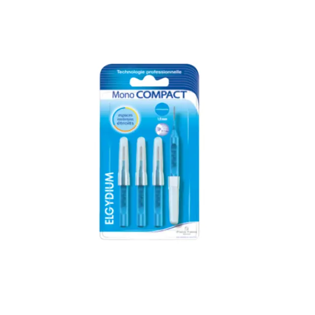 Elgydium Clinic Mono Compact Μεσοδόντια Βουρτσάκια 4pcs - Blue 0.4mm