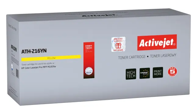 Activejet ATH-216YN Toner (replacement for HP 216A W2412A Supreme 850 pages yellow) with chip