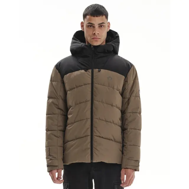 Emerson Hooded Puffer Jacket (232.EM10.15-CAMEL) - Καφέ