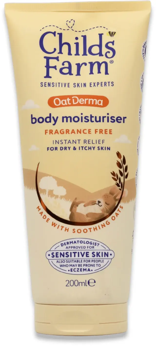 Childs Farm OatDerma Body Moisturiser Ενυδατική Κρέμα Σώματος με Βρώμη χωρίς Άρωμα για Ξηρό & Ευαίσθητο Δέρμα 200ml 2