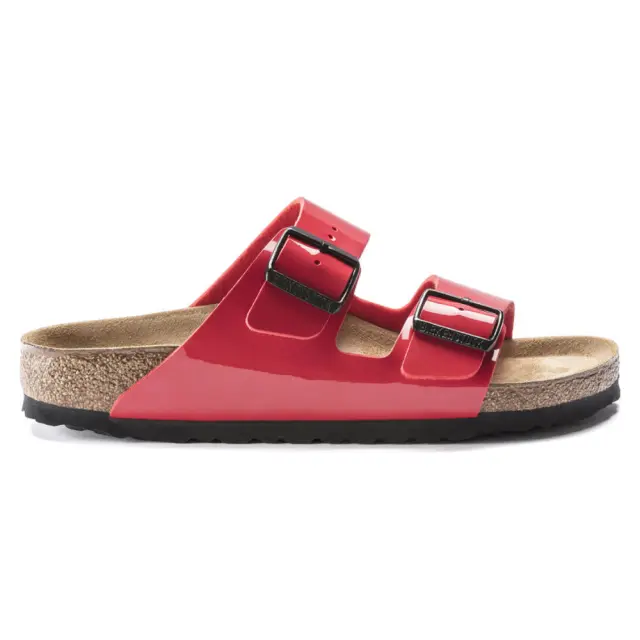 Birkenstock Πέδιλα Γυναικείο Birko-Flor Patent(Ανθεκτικό Υλικό Της Birkenstock-Επιτρέπει Την Επαφή Με Το Νερό) Κόκκινο BIR/ARIZONA PATENT 1019426 CHERRY