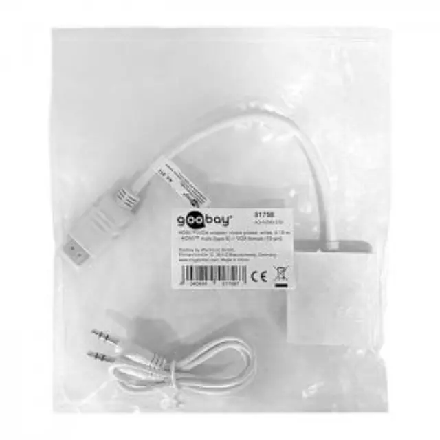 Μετατροπέας HDMI σε VGA και 3,5mm jack για ήχο, με καλώδιο 0.15m 3