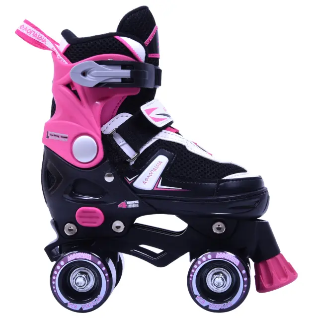 ΑΘΛΟΠΑΙΔΙΑ Αυξομειούμενα Roller Skates - Φούξια Φούξια