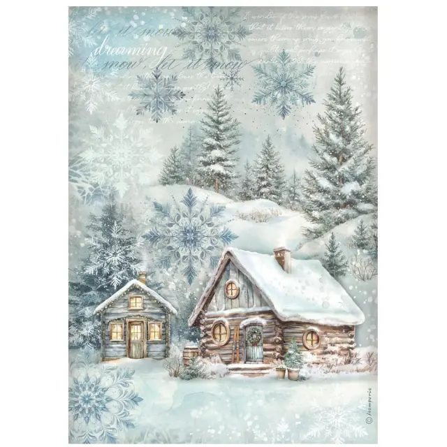 Σετ 6 Ριζόχαρτα ντεκουπάζ Stamperia 21x29cm A4, The Owl's House 3