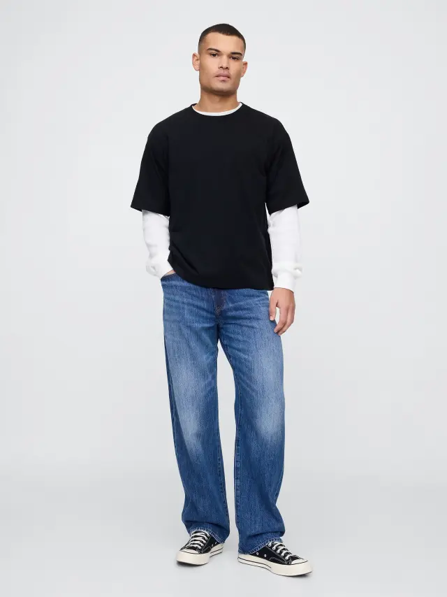 Relaxed Τζιν Παντελόνι medium wash