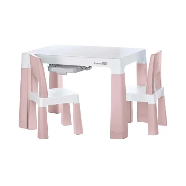 FreeON Neo Παιδικό Σετ Τραπεζάκι με 2 Καρέκλες White Pink