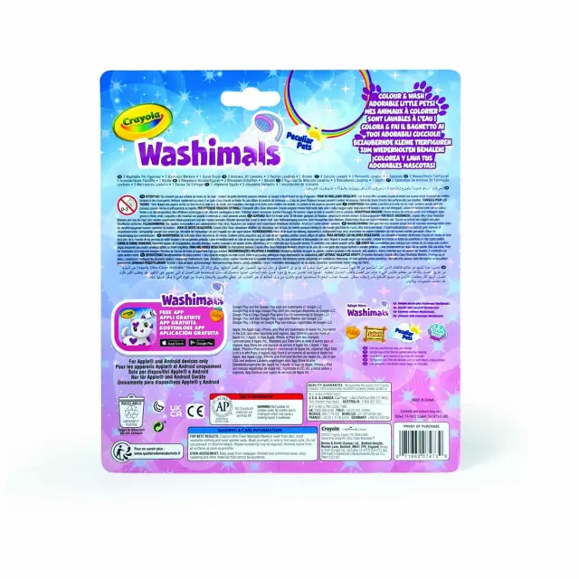 Σετ ζωγραφικής Crayola Washimals με 2 φιγούρες 3