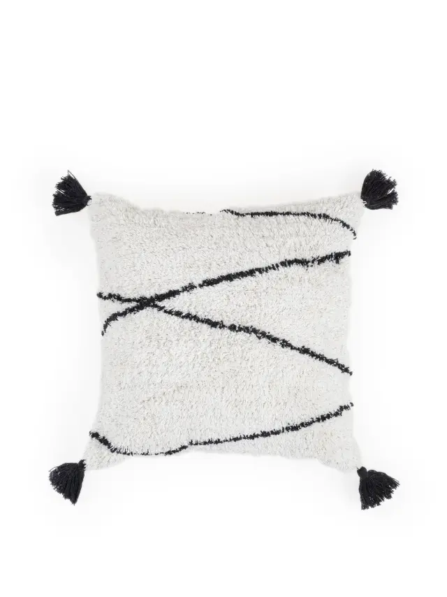 Διακοσμητικό Μαξιλάρι 45x45 Nima Vibe Ivory 35% Βαμβάκι-65% Jute 2