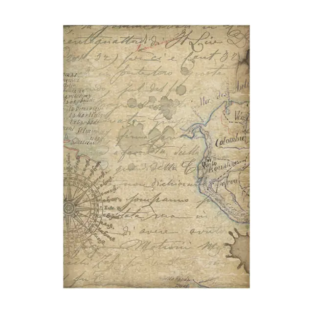 Σετ 8 ριζόχαρτα ντεκουπάζ Stamperia 10.5×14.8cm, Backgrounds - Around the world 3