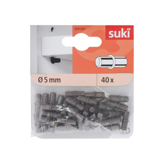 Στήριγμα Ραφιού Φ5mm Γυαλιστερό Duplo 2