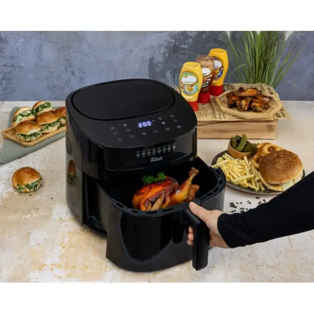 Φριτέζα Θερμού Αέρα Zilan 6.5L 1800W με Ψηφιακή Οθόνη 2