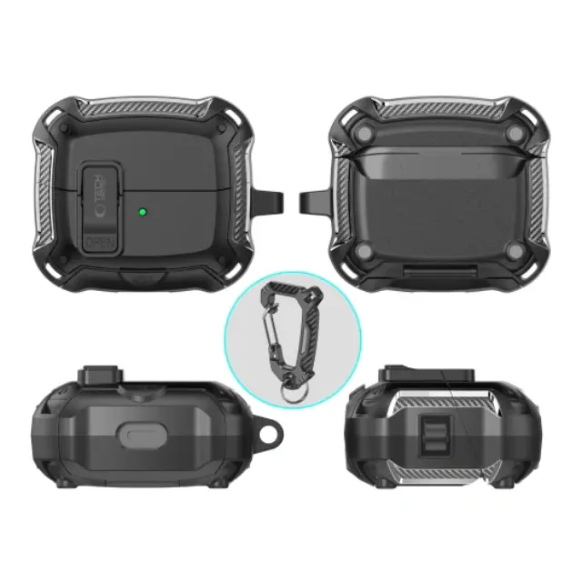 Tech-protect Carbonox Magsafe Samsung Galaxy Buds 3 / 3 Fe / 3 Pro Black 2