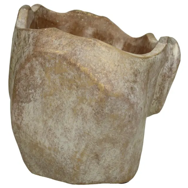 Κασπώ Πρόσωπο Χρυσό Τσιμέντο 16.5x15x11.5cm 2