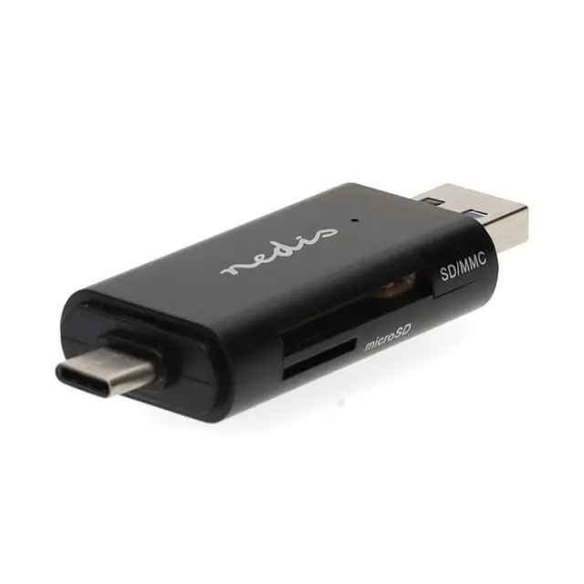 Card Reader USB 3.2 Gen 1x1 με διπλή υποδοχή Type-A & Type-C.