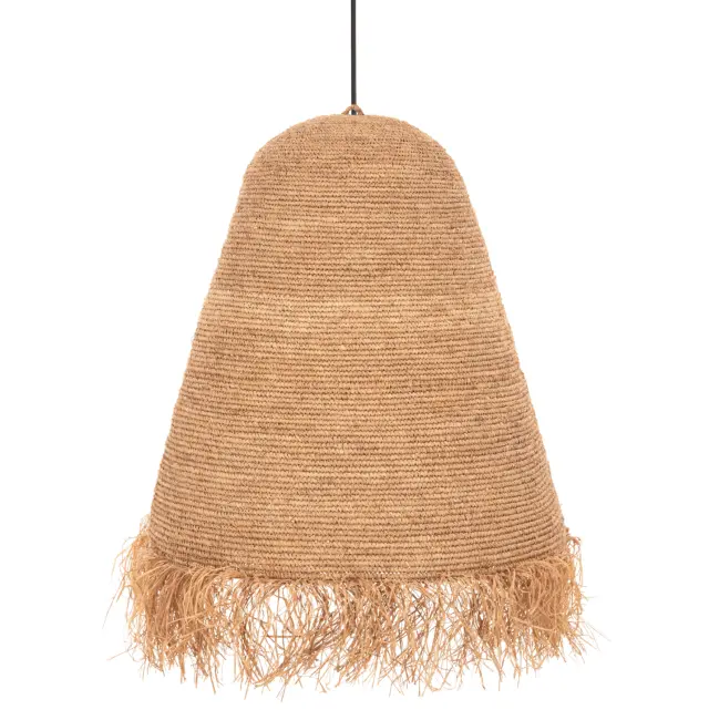 Φωτιστικό οροφής κρεμαστό Rattan σε φυσικό Φ100x100-103 εκ.
