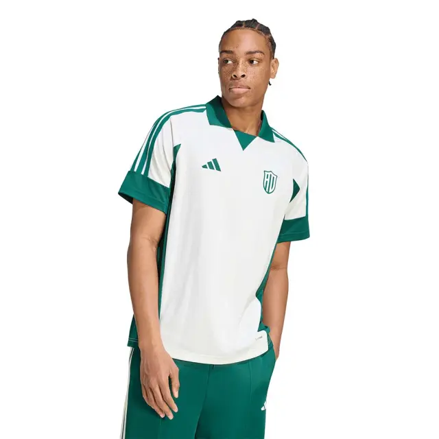adidas Sportswear Men's Lux Tiro Crest Graphic Polo Tee Άσπρο HY2208 (adidas Sportswear)