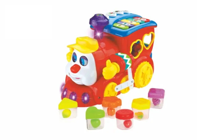 Hola Toys Early Learning Τρενάκι Ταξινόμησης Με Φώτα Και Ήχους 556