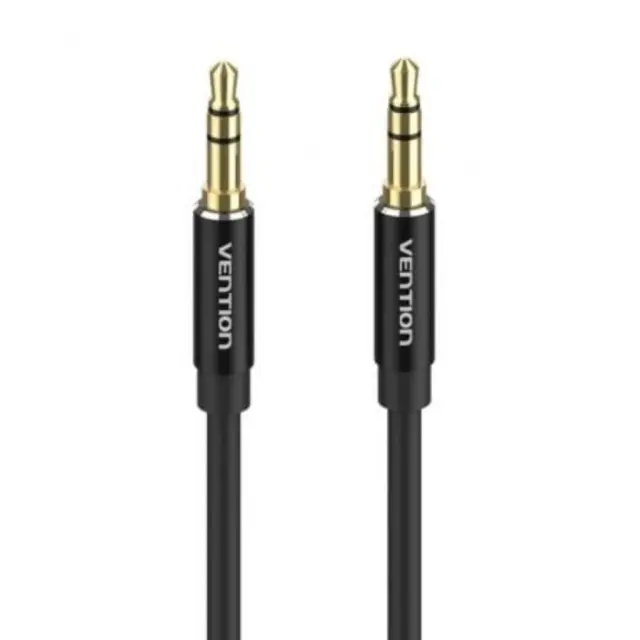 VENTION 3.5mm Male to Male Audio Cable 1M Black Aluminum Alloy Type (BAXBF) (VENBAXBF)