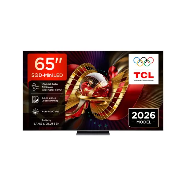 ΤΗΛΕΟΡΑΣΗ 65'' SQD-Mini LED AI 65C8L 144Hz Google TV and Audio by Bang & Olufsen 5.000nits TCL