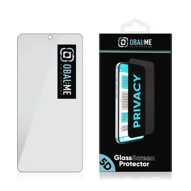OBAL:ME Privacy 5D Glass Screen Protector for Samsung Galaxy S26 Black 3