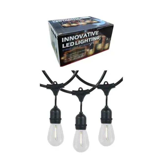Ηλιακή Γιρλάντα LED με 5 Λάμπες – Με Ηλιακό Πάνελ - Innovative LED lighting 010055
