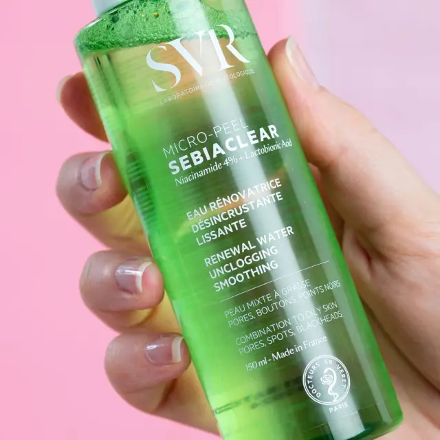 SVR Sebiaclear Micro-Peel Λοσιόν Απολέπισης και Λείανσης για Επιδερμίδα με Τάση Ακμής 150ml