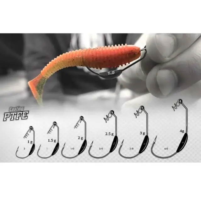 VMC Weighted Finesse Swimbait 7315SL Offset – Αγγίστρι με Βάρος & Spring 1/0