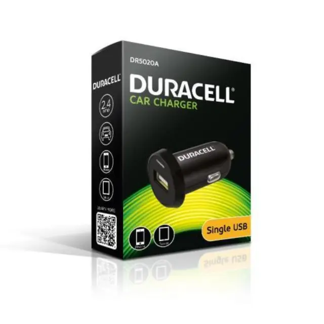 Φορτιστής Αυτοκινήτου Duracell με Έξοδο USB 2.4A Μαύρο N28168