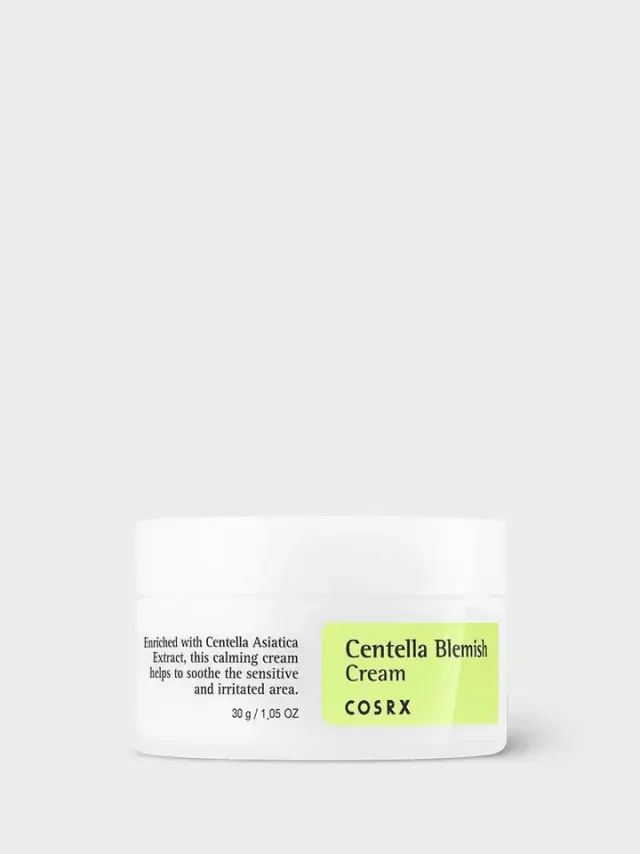 Cosrx Centella Blemish Cream Κρέμα Προσώπου για το Ευαίσθητο Δέρμα με Τάση Ακμής, 30ml