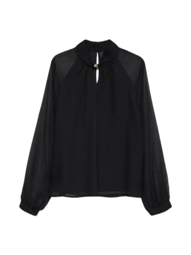 Vero Moda γυναικεία ημιδιάφανη σιφόν μπλούζα VMMOLLY DETAIL 10353305-1