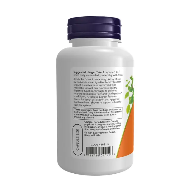 Now Foods Artichoke Extract 450 mg 3