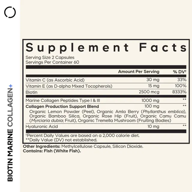 Codeage Biotin Marine Collagen 2