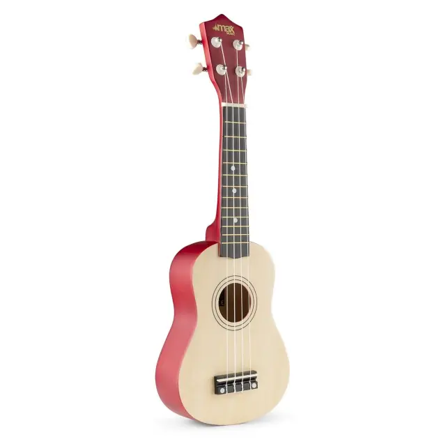 MAX UKEY NATURAL SOPRANO 21" SET UKULELE 2