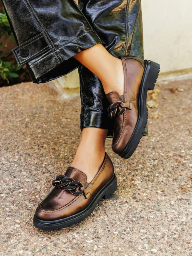 Gabor Μοκασίνια-Loafers Γυναικείο δέρμα Μπρονζέ GAB/52554 15-KUPFER 2