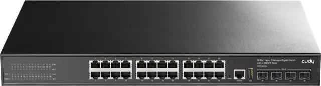 CUDY Switch GS5024S4 24-GbE 4-SFP+ L3 Managed Gigabit