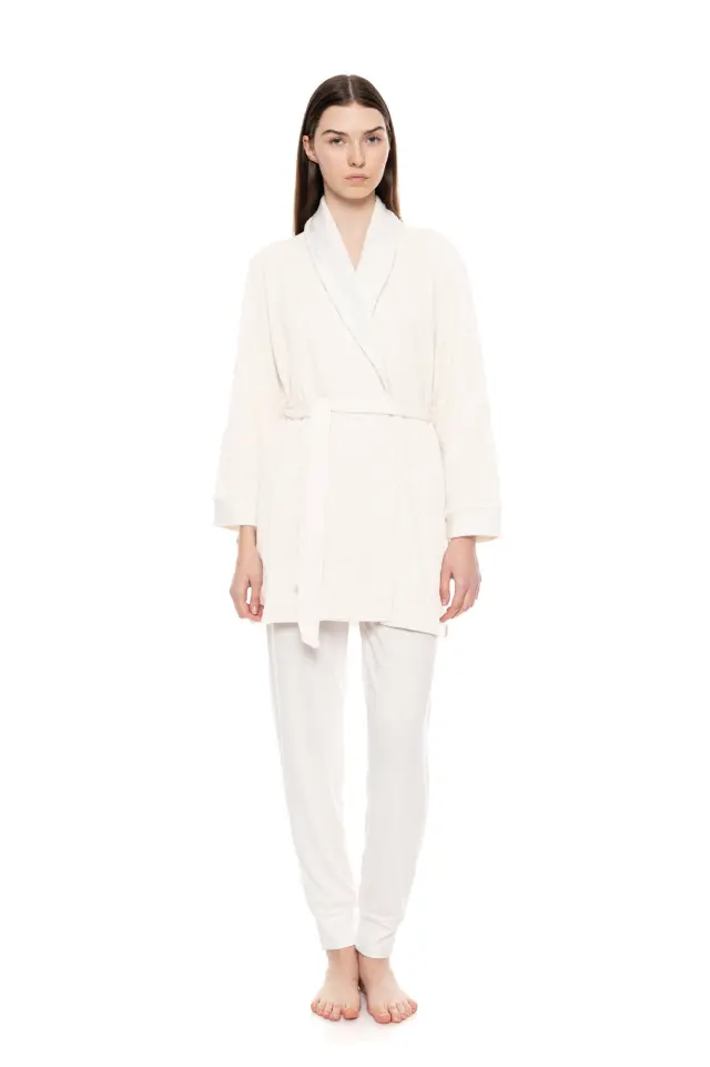 WN-1215 - White - ROBE SOFT NATURAL